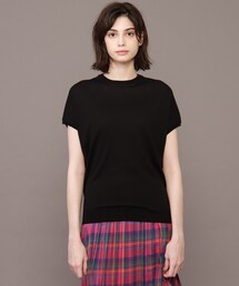 DRESSTERIOR | コットンセルロースフレンチスリーブプルオーバー(ニット/セーター)