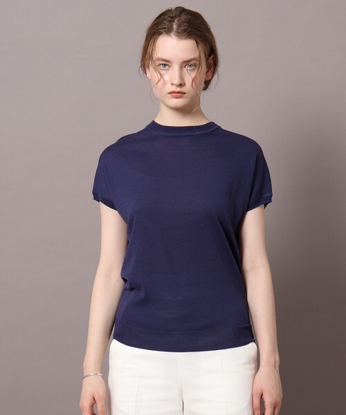 DRESSTERIOR（ドレステリア）の「◆コットンセルロースフレンチスリーブプルオーバー（ニット/セーター・レディース・グレー系/ブラック/ブラウン系その他/レッド系1/パープル系4・38）」の11枚目の写真