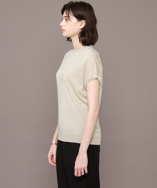 DRESSTERIOR（ドレステリア）の「◆コットンセルロースフレンチスリーブプルオーバー（ニット/セーター・レディース・グレー系/ブラック/ブラウン系その他/レッド系1/パープル系4・38）」の14枚目の写真