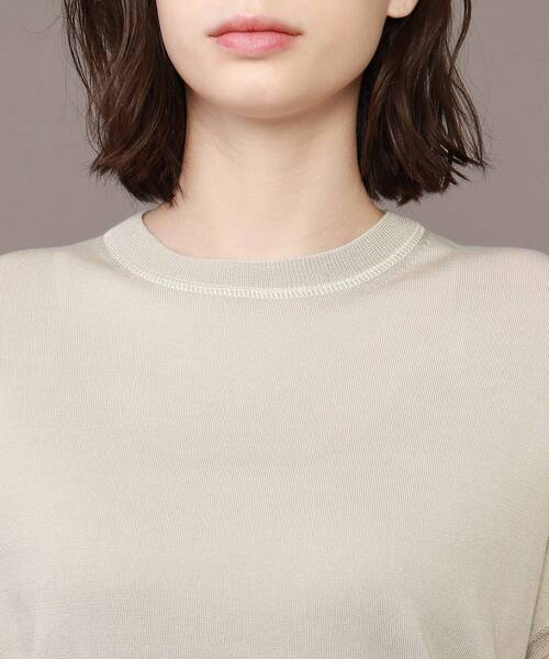 DRESSTERIOR（ドレステリア）の「◆コットンセルロースフレンチスリーブプルオーバー（ニット/セーター・レディース・グレー系/ブラック/ブラウン系その他/レッド系1/パープル系4・38）」の17枚目の写真