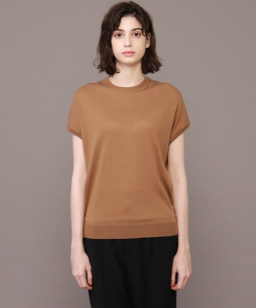 DRESSTERIOR（ドレステリア）の「◆コットンセルロースフレンチスリーブプルオーバー（ニット/セーター・レディース・グレー系/ブラック/ブラウン系その他/レッド系1/パープル系4・38）」の9枚目の写真