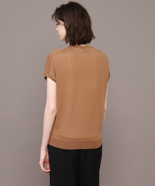 DRESSTERIOR（ドレステリア）の「◆コットンセルロースフレンチスリーブプルオーバー（ニット/セーター・レディース・グレー系/ブラック/ブラウン系その他/レッド系1/パープル系4・38）」の12枚目の写真