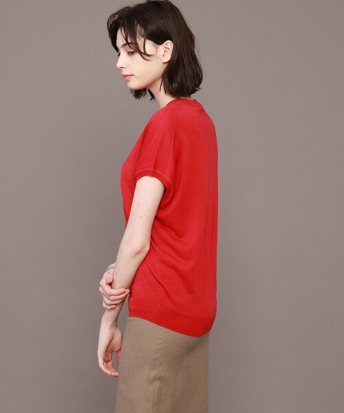 DRESSTERIOR（ドレステリア）の「◆コットンセルロースフレンチスリーブプルオーバー（ニット/セーター・レディース・グレー系/ブラック/ブラウン系その他/レッド系1/パープル系4・38）」の21枚目の写真