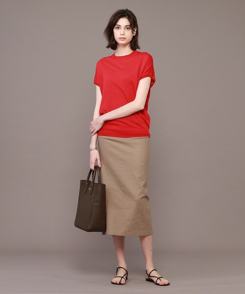 DRESSTERIOR（ドレステリア）の「◆コットンセルロースフレンチスリーブプルオーバー（ニット/セーター・レディース・グレー系/ブラック/ブラウン系その他/レッド系1/パープル系4・38）」の19枚目の写真