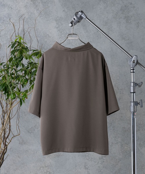 CASPER JOHN(キャスパージョン)の「High Drape Off-Turtle Big T/ハイドレープオフタートルビッグT(Tシャツ/カットソー・メンズ・ホワイト/ブラック/ネイビー/オリーブ・SMALL/MEDIUM)」の13枚目の写真