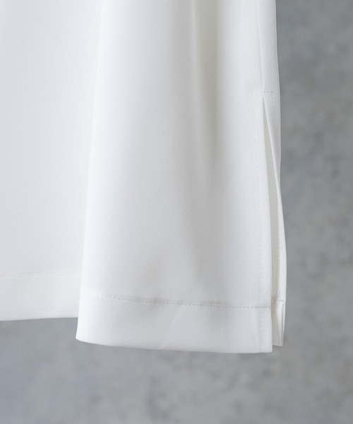 CASPER JOHN(キャスパージョン)の「High Drape Off-Turtle Big T/ハイドレープオフタートルビッグT(Tシャツ/カットソー・メンズ・ホワイト/ブラック/ネイビー/オリーブ・SMALL/MEDIUM)」の9枚目の写真