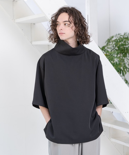 CASPER JOHN(キャスパージョン)の「High Drape Off-Turtle Big T/ハイドレープオフタートルビッグT(Tシャツ/カットソー・メンズ・ホワイト/ブラック/ネイビー/オリーブ・SMALL/MEDIUM)」の20枚目の写真
