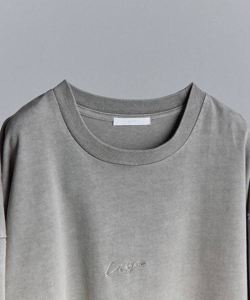 関税/送料込み LETTERING LOGO PIGMENT OVERSIZED TEE Oversized Logo Tee – Signature Clothing