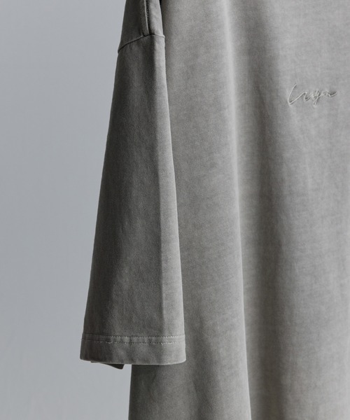 WYM LIDNM(ウィム バイ リドム)の「EMBROIDERY PIGMENT OVERSIZED T-SHIRT(Tシャツ/カットソー・メンズ・ホワイト/ベージュ/グリーン系その他/ブルー系その他・S/M/L)」の21枚目の写真