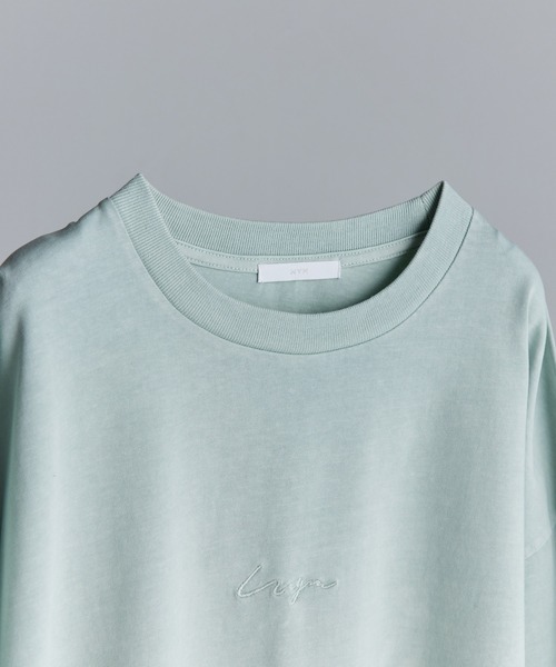 WYM LIDNM(ウィム バイ リドム)の「EMBROIDERY PIGMENT OVERSIZED T-SHIRT(Tシャツ/カットソー・メンズ・ホワイト/ベージュ/グリーン系その他/ブルー系その他・S/M/L)」の14枚目の写真