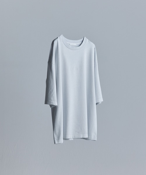 WYM LIDNM(ウィム バイ リドム)の「EMBROIDERY PIGMENT OVERSIZED T-SHIRT(Tシャツ/カットソー・メンズ・ホワイト/ベージュ/グリーン系その他/ブルー系その他・S/M/L)」の11枚目の写真