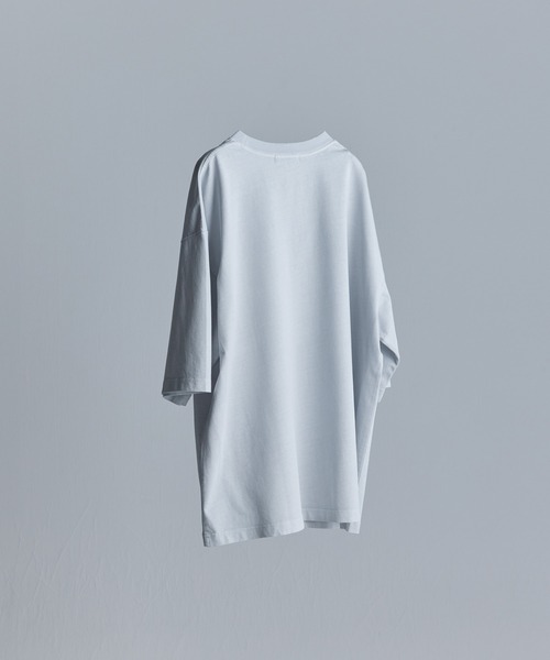 WYM LIDNM(ウィム バイ リドム)の「EMBROIDERY PIGMENT OVERSIZED T-SHIRT(Tシャツ/カットソー・メンズ・ホワイト/ベージュ/グリーン系その他/ブルー系その他・S/M/L)」の5枚目の写真