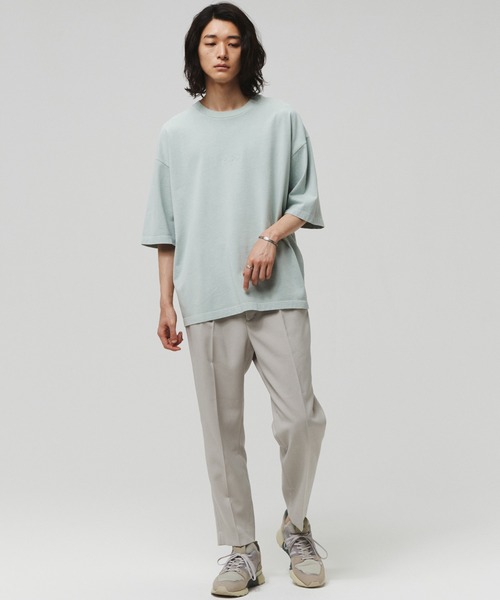 EMBROIDERY PIGMENT OVERSIZED T-SHIRT（Tシャツ/カットソー
