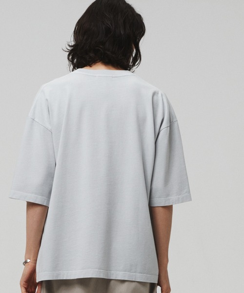 WYM LIDNM(ウィム バイ リドム)の「EMBROIDERY PIGMENT OVERSIZED T-SHIRT(Tシャツ/カットソー・メンズ・ホワイト/ベージュ/グリーン系その他/ブルー系その他・S/M/L)」の13枚目の写真