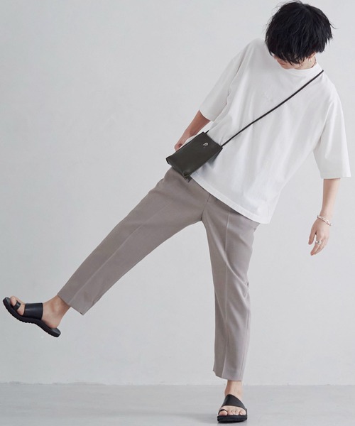 WYM LIDNM(ウィム バイ リドム)の「EMBROIDERY PIGMENT OVERSIZED T-SHIRT(Tシャツ/カットソー・メンズ・ホワイト/ベージュ/グリーン系その他/ブルー系その他・S/M/L)」の15枚目の写真