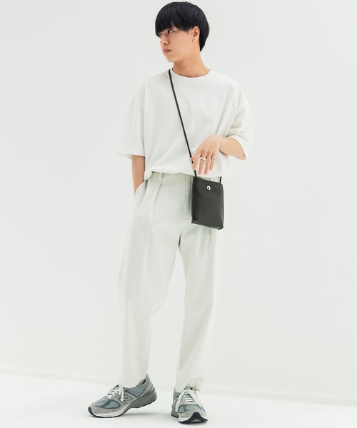 WYM LIDNM(ウィム バイ リドム)の「EMBROIDERY PIGMENT OVERSIZED T-SHIRT(Tシャツ/カットソー・メンズ・ホワイト/ベージュ/グリーン系その他/ブルー系その他・S/M/L)」の9枚目の写真