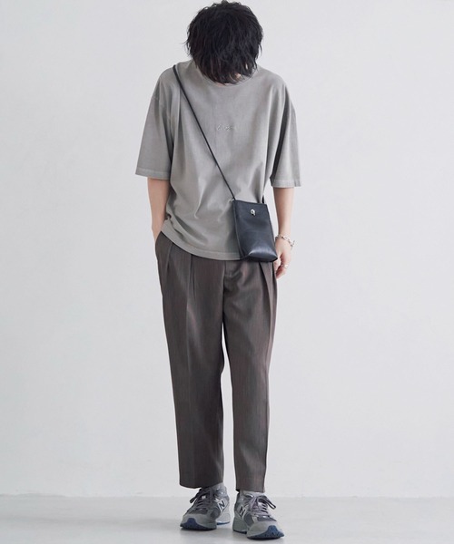 WYM LIDNM(ウィム バイ リドム)の「EMBROIDERY PIGMENT OVERSIZED T-SHIRT(Tシャツ/カットソー・メンズ・ホワイト/ベージュ/グリーン系その他/ブルー系その他・S/M/L)」の10枚目の写真