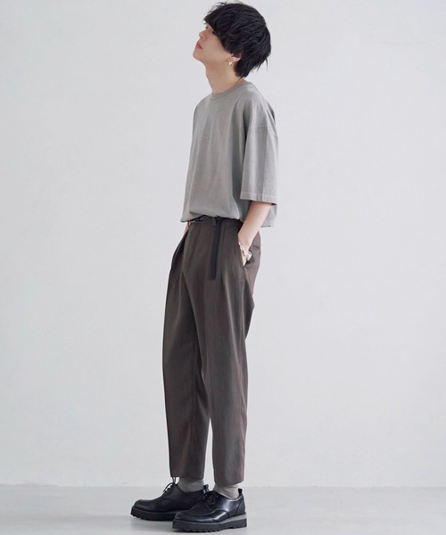 WYM LIDNM(ウィム バイ リドム)の「EMBROIDERY PIGMENT OVERSIZED T-SHIRT(Tシャツ/カットソー・メンズ・ホワイト/ベージュ/グリーン系その他/ブルー系その他・S/M/L)」の16枚目の写真