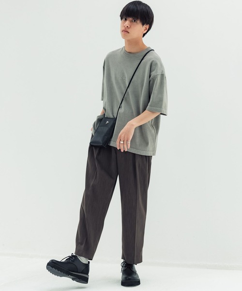 EMBROIDERY PIGMENT OVERSIZED T-SHIRT（Tシャツ/カットソー