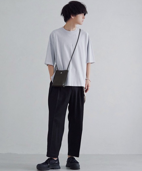 【MIMTHEWARDROBE】 Berlin pigment washed t-shirt/追跡付 EMBROIDERY PIGMENT OVERSIZED T-SHIRT（Tシャツ/カットソー