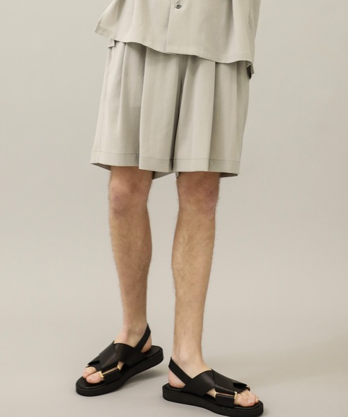 ATTACHMENT（アタッチメント）の「STUDIOUS別注 イージーショーツ（その他パンツ・メンズ・ブラック/ライトグレー/ダークグリーン・1/2/3）」の3枚目の写真