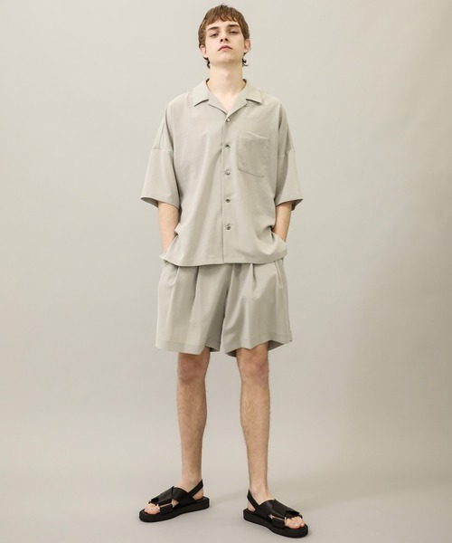 ATTACHMENT（アタッチメント）の「STUDIOUS別注 イージーショーツ（その他パンツ・メンズ・ブラック/ライトグレー/ダークグリーン・1/2/3）」の9枚目の写真