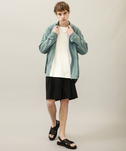 ATTACHMENT（アタッチメント）の「STUDIOUS別注 イージーショーツ（その他パンツ・メンズ・ブラック/ライトグレー/ダークグリーン・1/2/3）」の7枚目の写真