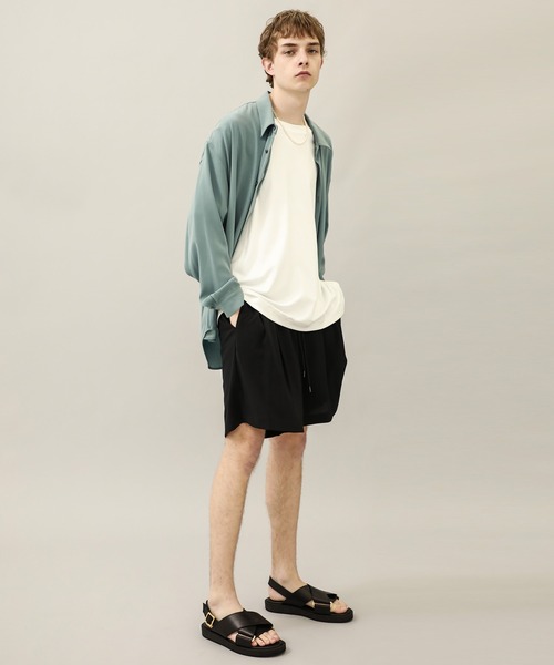 ATTACHMENT（アタッチメント）の「STUDIOUS別注 イージーショーツ（その他パンツ・メンズ・ブラック/ライトグレー/ダークグリーン・1/2/3）」の6枚目の写真