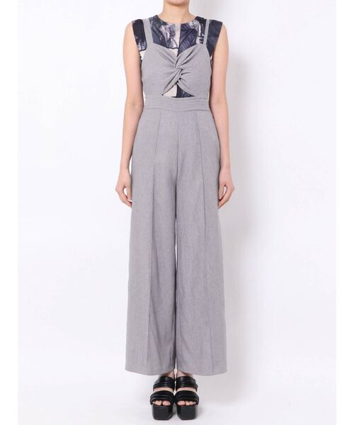 EMODA（エモダ）の「アシンメトリーツイストオールインワン（つなぎ/オールインワン・レディース・ブラック/グレー/アイボリー・FREE）」の22枚目の写真