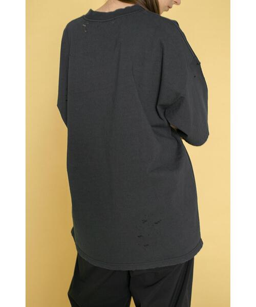 MONKEY TIME（モンキータイム）の「＜monkey time＞ TJK DISTRESSED T/Tシャツ（Tシャツ/カットソー・メンズ・ナチュラル/ブラック・XL/S/M/L）」の9枚目の写真