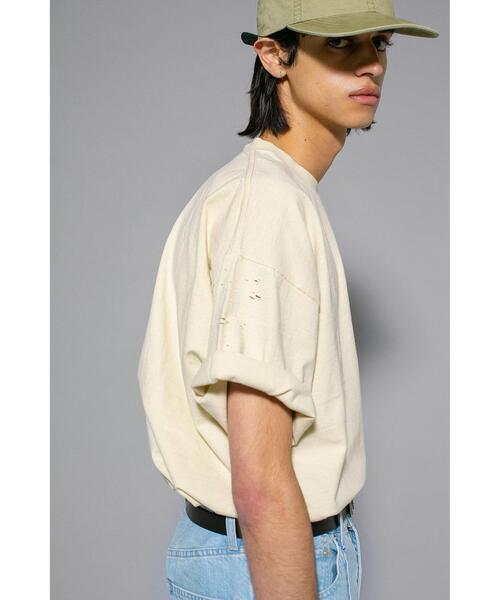 MONKEY TIME（モンキータイム）の「＜monkey time＞ TJK DISTRESSED T/Tシャツ（Tシャツ/カットソー・メンズ・ナチュラル/ブラック・XL/S/M/L）」の11枚目の写真