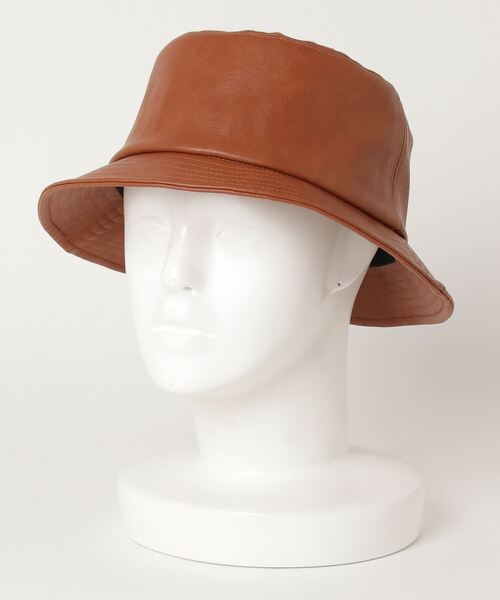 Sense of Grace(センスオブグレース)の「SYNTHETIC LEATHER BUCKET HAT(ハット・メンズ・ブラック/ダークブラウン/ブラウン/アイボリー/ダークブラウン系/ブラック系/アイボリー系/ベージュ・FREE/XL)」の5枚目の写真