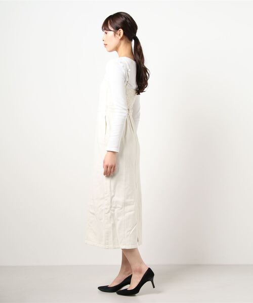 FREE'S MART（フリーズマート）の「デニムＩラインキャミワンピース（ワンピース・レディース・ホワイト系その他/ブラック系その他/ブルー系その他・FREE）」の5枚目の写真