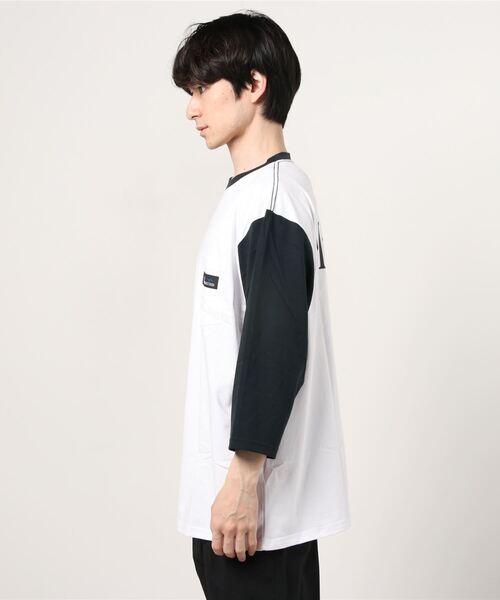 MANASTASH（マナスタッシュ）の「MANASTASH/マナスタッシュ SHELTECH 3/4 PRINT T　シェルティック　7分袖　ユニセックス（Tシャツ/カットソー・メンズ・ホワイト/ブラック系その他/その他・MEDIUM/LARGE/X-LARGE）」の4枚目の写真