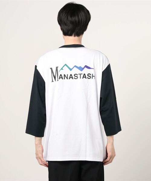 MANASTASH（マナスタッシュ）の「MANASTASH/マナスタッシュ SHELTECH 3/4 PRINT T　シェルティック　7分袖　ユニセックス（Tシャツ/カットソー・メンズ・ホワイト/ブラック系その他/その他・MEDIUM/LARGE/X-LARGE）」の5枚目の写真