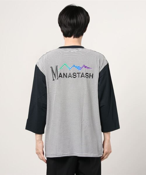 MANASTASH（マナスタッシュ）の「MANASTASH/マナスタッシュ SHELTECH 3/4 PRINT T　シェルティック　7分袖　ユニセックス（Tシャツ/カットソー・メンズ・ホワイト/ブラック系その他/その他・MEDIUM/LARGE/X-LARGE）」の7枚目の写真
