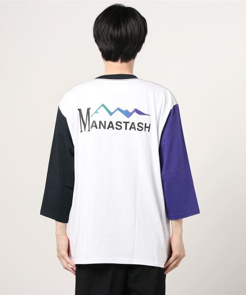 MANASTASH（マナスタッシュ）の「MANASTASH/マナスタッシュ SHELTECH 3/4 PRINT T　シェルティック　7分袖　ユニセックス（Tシャツ/カットソー・メンズ・ホワイト/ブラック系その他/その他・MEDIUM/LARGE/X-LARGE）」の6枚目の写真