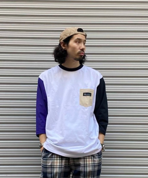 MANASTASH（マナスタッシュ）の「MANASTASH/マナスタッシュ SHELTECH 3/4 PRINT T　シェルティック　7分袖　ユニセックス（Tシャツ/カットソー・メンズ・ホワイト/ブラック系その他/その他・MEDIUM/LARGE/X-LARGE）」の3枚目の写真