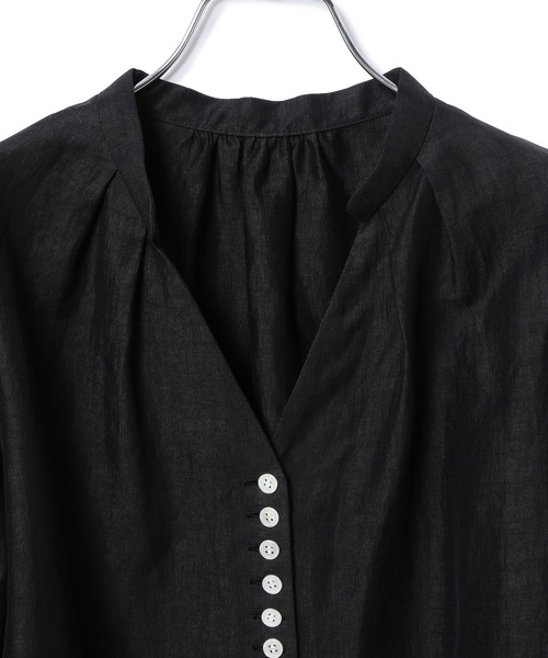超美品　アダムエロペ　ブラック　半袖シャツ　バルーンスリーブ A.様ご専用 超美品 アダムエロペ ブラック 半袖シャツ バルーン