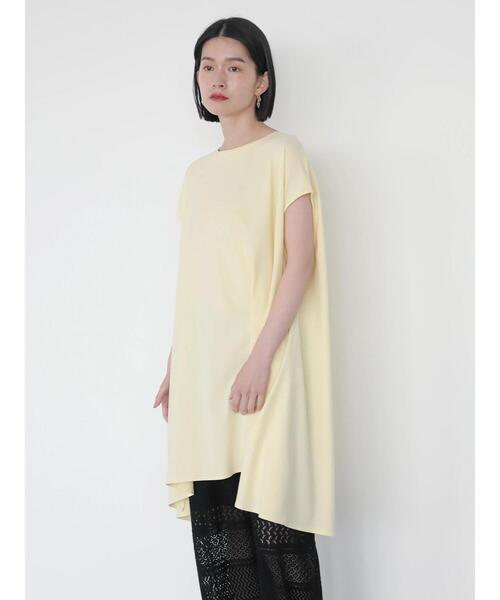 AMERICAN HOLIC（アメリカンホリック）の「サイドスリットカットフレアチュニック　＊〇（Tシャツ/カットソー・レディース・ブルー/オフホワイト/ブラック/ライトイエロー・M/L）」の20枚目の写真