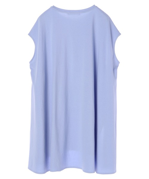 AMERICAN HOLIC（アメリカンホリック）の「サイドスリットカットフレアチュニック　＊〇（Tシャツ/カットソー・レディース・ブルー/オフホワイト/ブラック/ライトイエロー・M/L）」の8枚目の写真