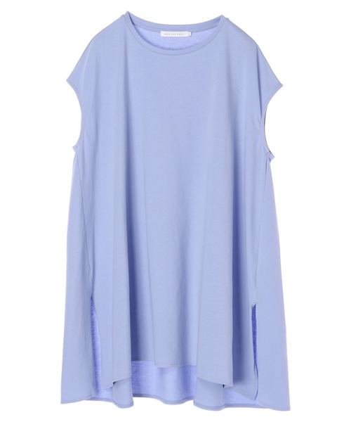 AMERICAN HOLIC（アメリカンホリック）の「サイドスリットカットフレアチュニック　＊〇（Tシャツ/カットソー・レディース・ブルー/オフホワイト/ブラック/ライトイエロー・M/L）」の15枚目の写真