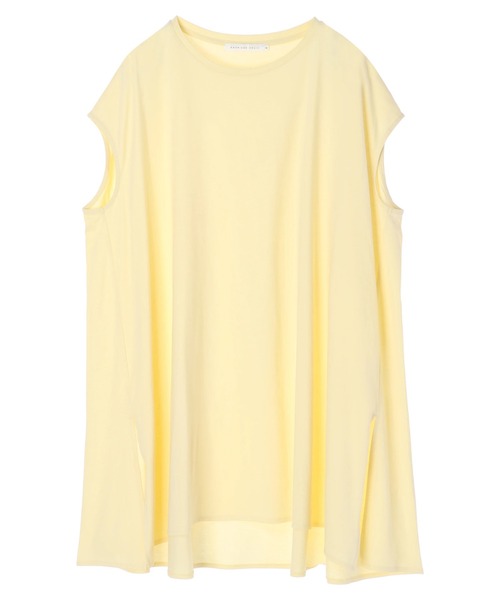 AMERICAN HOLIC（アメリカンホリック）の「サイドスリットカットフレアチュニック　＊〇（Tシャツ/カットソー・レディース・ブルー/オフホワイト/ブラック/ライトイエロー・M/L）」の16枚目の写真