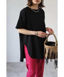 コットンサイドスリットTシャツ