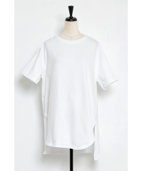 コットンサイドスリットTシャツ