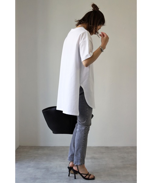 コットンサイドスリットTシャツ