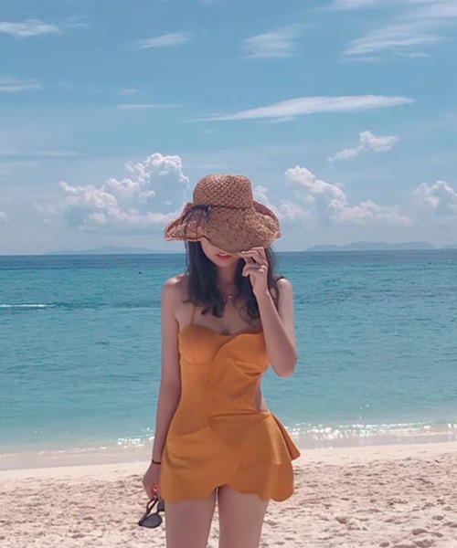 LIPSERVICE(リップサービス)の「ペーパーリボンハット【ZOZOTOWN限定】(ハット・レディース・ホワイト/ベージュ・FREE)」の9枚目の写真