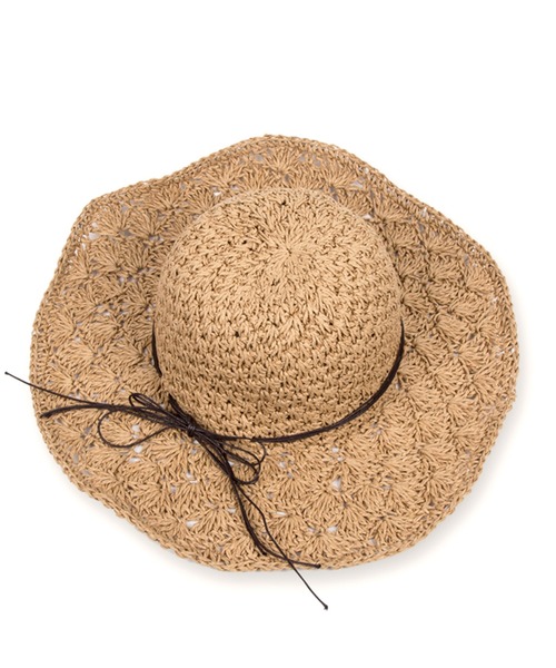 LIPSERVICE(リップサービス)の「ペーパーリボンハット【ZOZOTOWN限定】(ハット・レディース・ホワイト/ベージュ・FREE)」の6枚目の写真