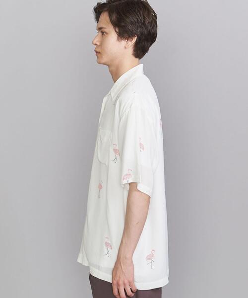 BEAUTY&YOUTH UNITED ARROWS（ビューティーアンドユースユナイテッドアローズ）の「＜TOWN＞ SPRING FLAMINGO/シャツ（シャツ/ブラウス・メンズ・ホワイト/ブラック・SMALL/LARGE/MEDIUM）」の4枚目の写真