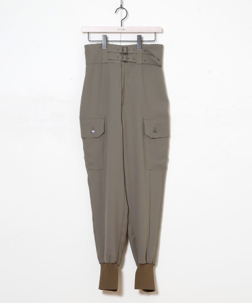 EZUMi(エズミ)の「EZUMi(エズミ)リブパンツ / YEAW21PA02(その他パンツ・レディース・カーキ・SMALL)」の2枚目の写真